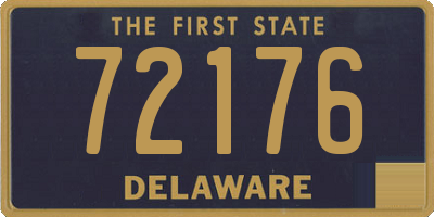 DE license plate 72176