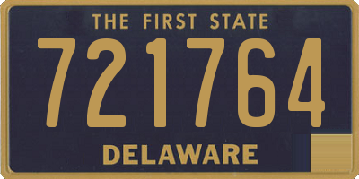 DE license plate 721764