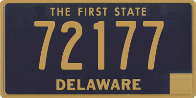 DE license plate 72177