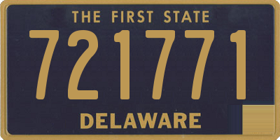 DE license plate 721771
