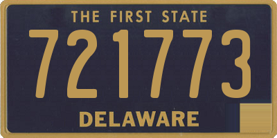 DE license plate 721773