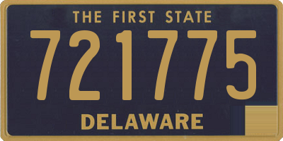 DE license plate 721775