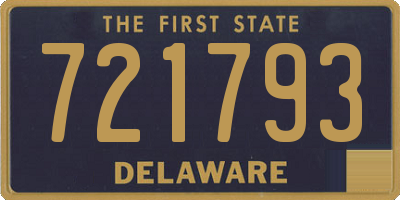DE license plate 721793