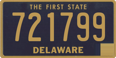 DE license plate 721799