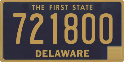 DE license plate 721800