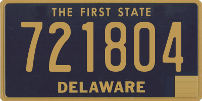 DE license plate 721804