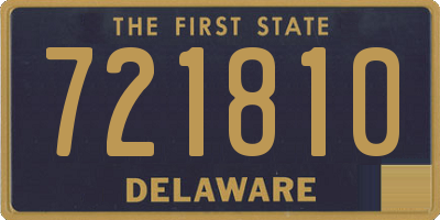DE license plate 721810