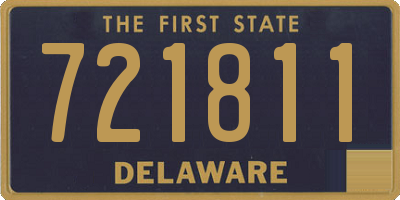 DE license plate 721811
