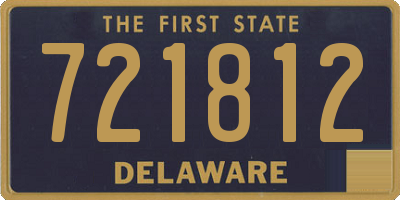 DE license plate 721812