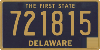 DE license plate 721815