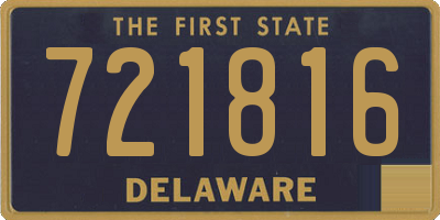 DE license plate 721816