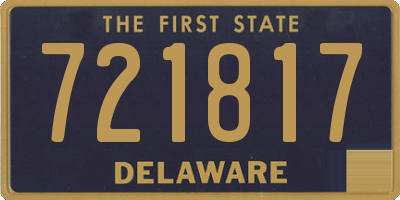 DE license plate 721817