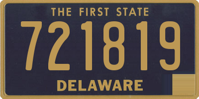 DE license plate 721819