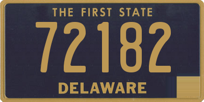 DE license plate 72182