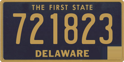 DE license plate 721823