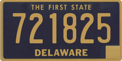 DE license plate 721825