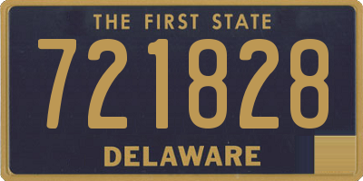 DE license plate 721828