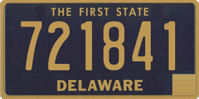 DE license plate 721841