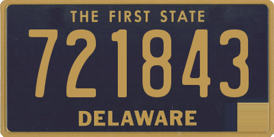 DE license plate 721843