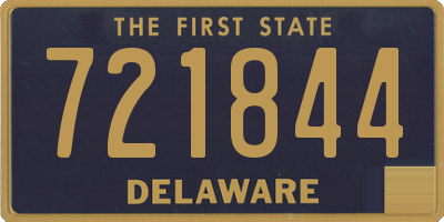 DE license plate 721844