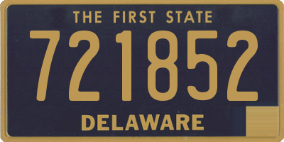 DE license plate 721852
