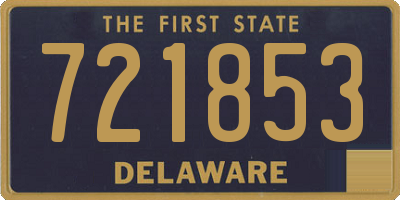 DE license plate 721853