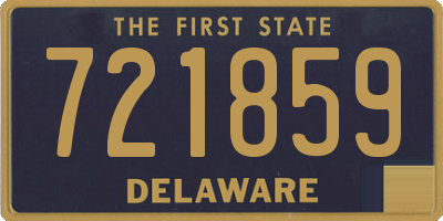 DE license plate 721859