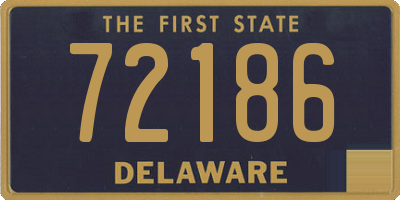 DE license plate 72186