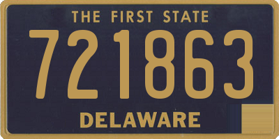 DE license plate 721863