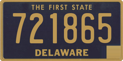 DE license plate 721865