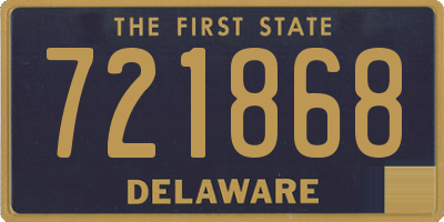 DE license plate 721868