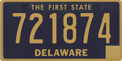 DE license plate 721874