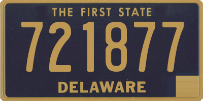 DE license plate 721877