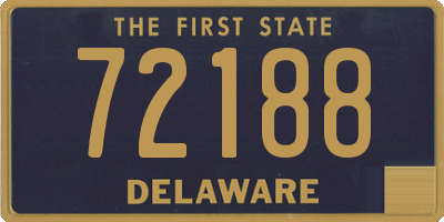 DE license plate 72188