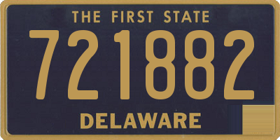 DE license plate 721882
