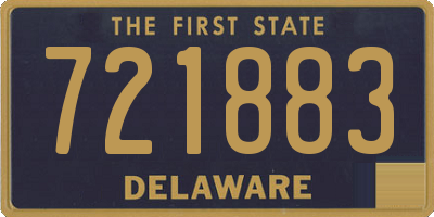 DE license plate 721883