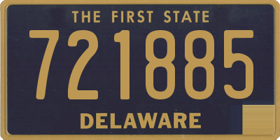 DE license plate 721885