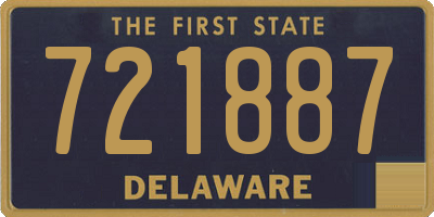 DE license plate 721887