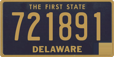 DE license plate 721891