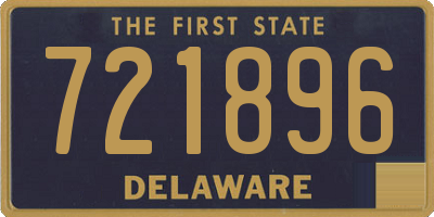 DE license plate 721896