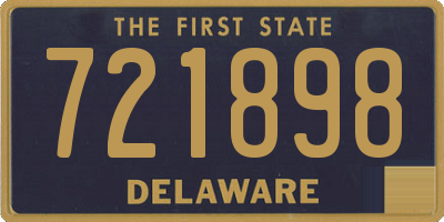 DE license plate 721898