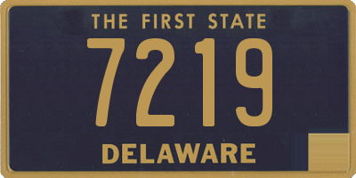 DE license plate 7219