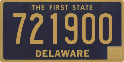 DE license plate 721900