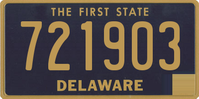 DE license plate 721903