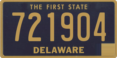 DE license plate 721904