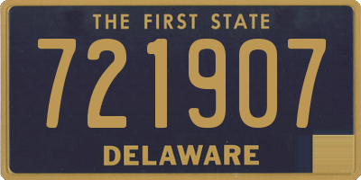 DE license plate 721907