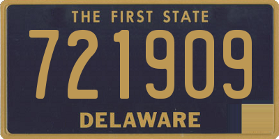 DE license plate 721909