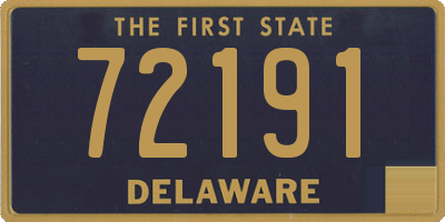 DE license plate 72191