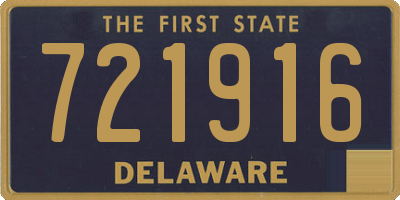 DE license plate 721916