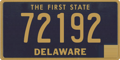 DE license plate 72192